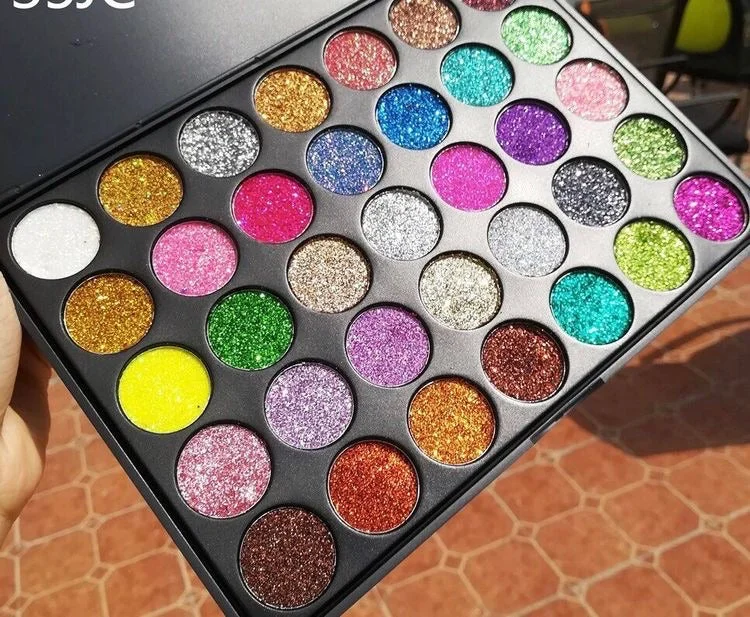 Eye shadow for stunning glamour palette-35 color Limited Edition glitter eyeshadow palette