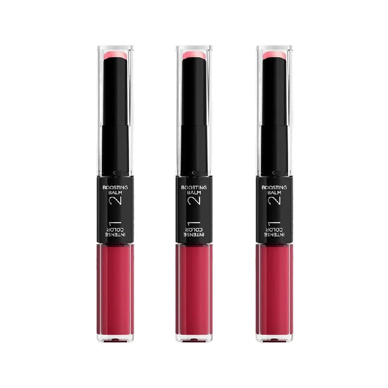 Top lipstick for dramatic makeup-3x L'Oreal Infallible 2 Step Lipstick 804 Metro Proof Rose