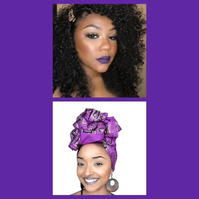 Lipstick with creamy texture-5th ave Headwrap & Matte liquid Lipstick Combo