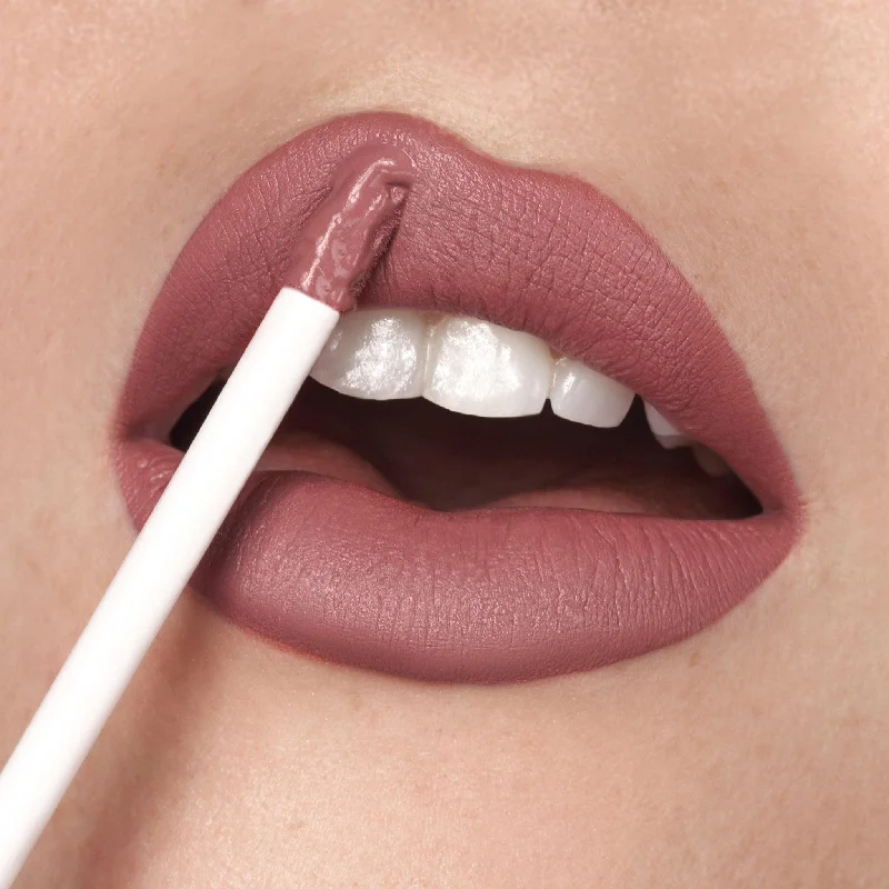 Creamy lipstick for smooth application-90's Nude | A Mauve With A Hint Of Spice Liquid Lipstick