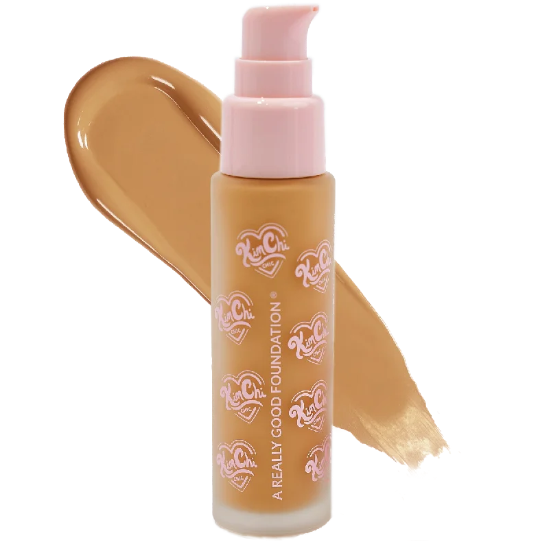 Liquid foundation for medium skin tones-A REALLY GOOD FOUNDATION - 116M Medium + Warm Peach Undertones