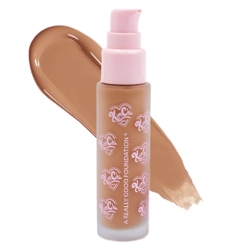 Liquid foundation for deep skin tones-A REALLY GOOD FOUNDATION - 118M Medium/Tan + Cool Undertones