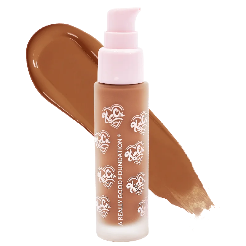 Liquid foundation for quick application-A REALLY GOOD FOUNDATION - 129MD Tan/Deep + Cool Undertones