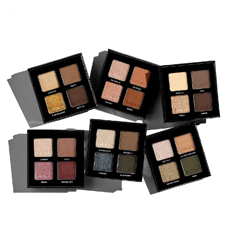 Eye shadow durable metallic palette-Eyeshadow Quad Bundle