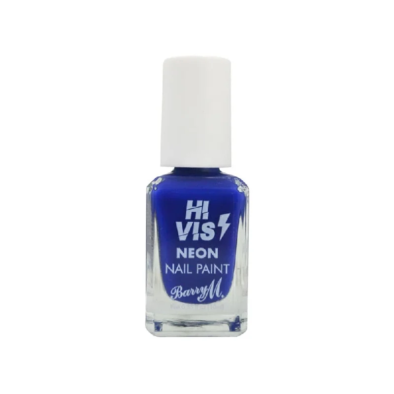 Nail Polish trust colors-Barry M Hi Vis Neon Nail Polish Bombshell Blue 10ml