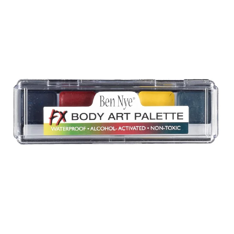 Eye shadow lightweight dewy-Ben Nye Alcohol Activated Body Art FX Palette (AAP-07)