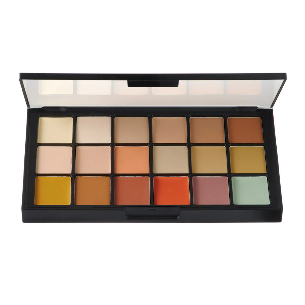 Concealer for under-eye puffiness coverage-Ben Nye Concealer & Adjuster Palette (HDAP-10)