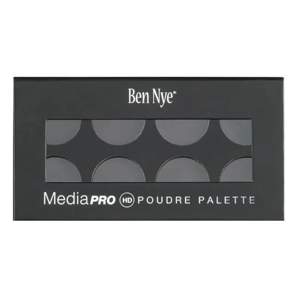 Eye shadow strong pigment-Ben Nye Empty MediaPro Poudre Palette