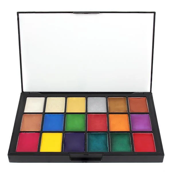 Eye shadow for professional use-Ben Nye Lumiere Creme 18-Color Palette