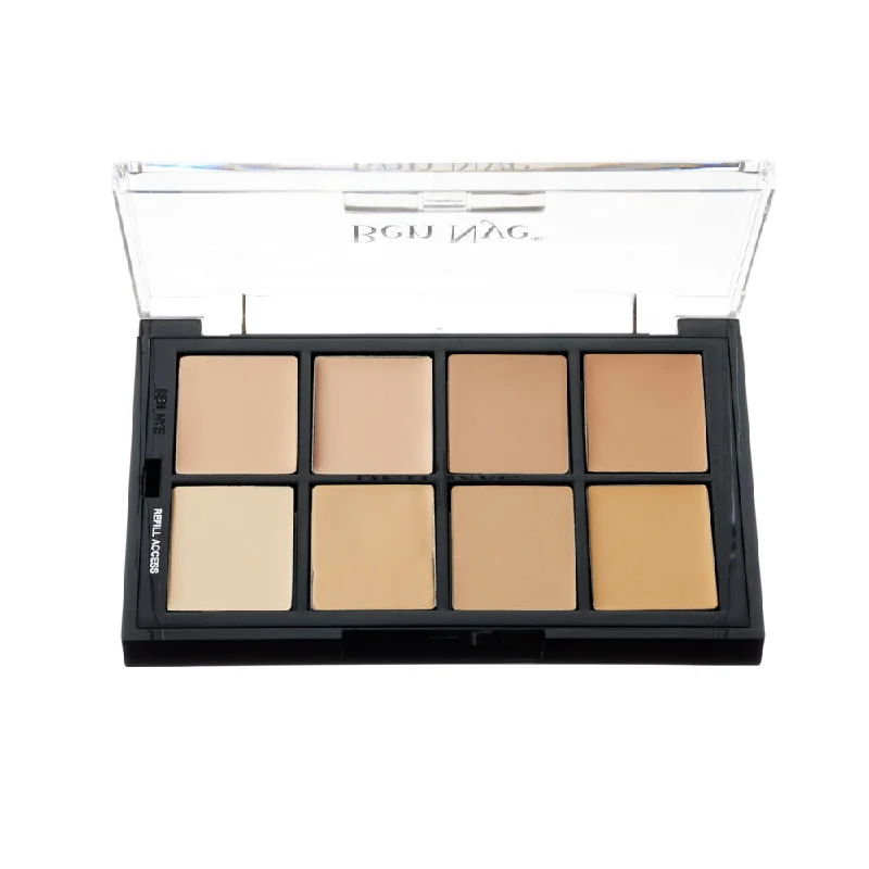 Liquid foundation for bridal makeup-Ben Nye Matte HD Foundation Studio Color Palette Fair (STP-05)