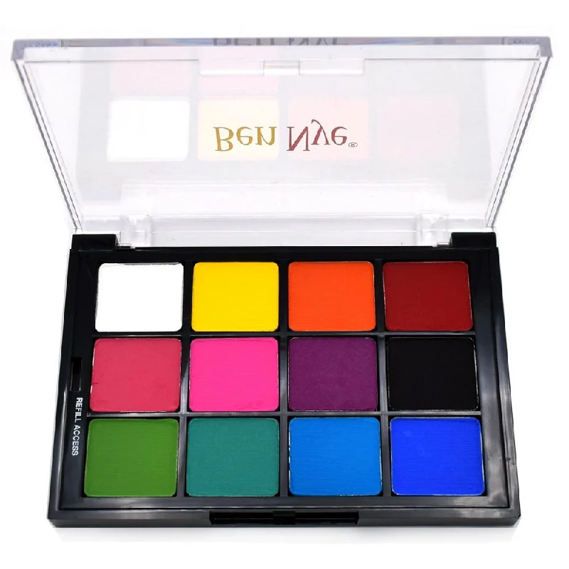 Eye shadow with glossy design-Ben Nye Studio Color Eye & Cheek Rainbow (STP-80)