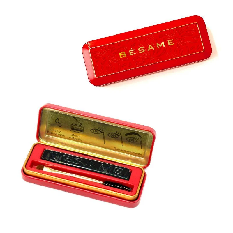 Mascara for goth look-Besame Cosmetics 1930 Black Cake Mascara