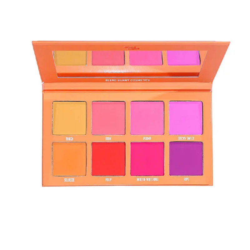 Eye shadow strong staying power-Blend Bunny Cosmetics Juicy Cheeks Face Palette