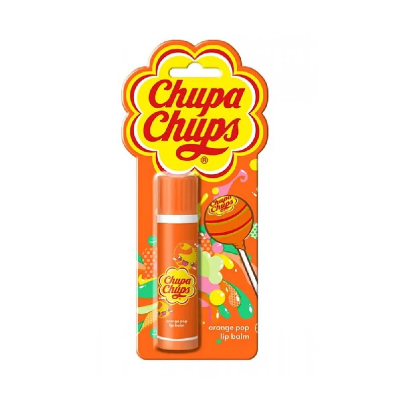 How to choose lipstick shades online-Chupa Chups Lip Balm Orange Pop