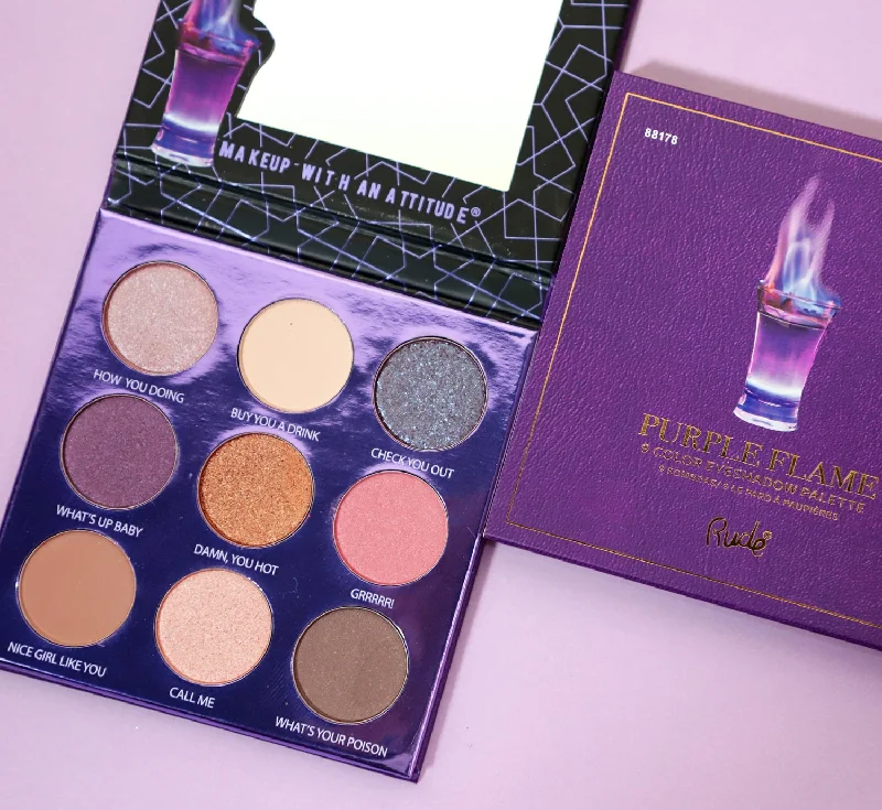 Eye shadow for natural looks-Cocktail Party 9 Eyeshadow Palette - Purple Flame