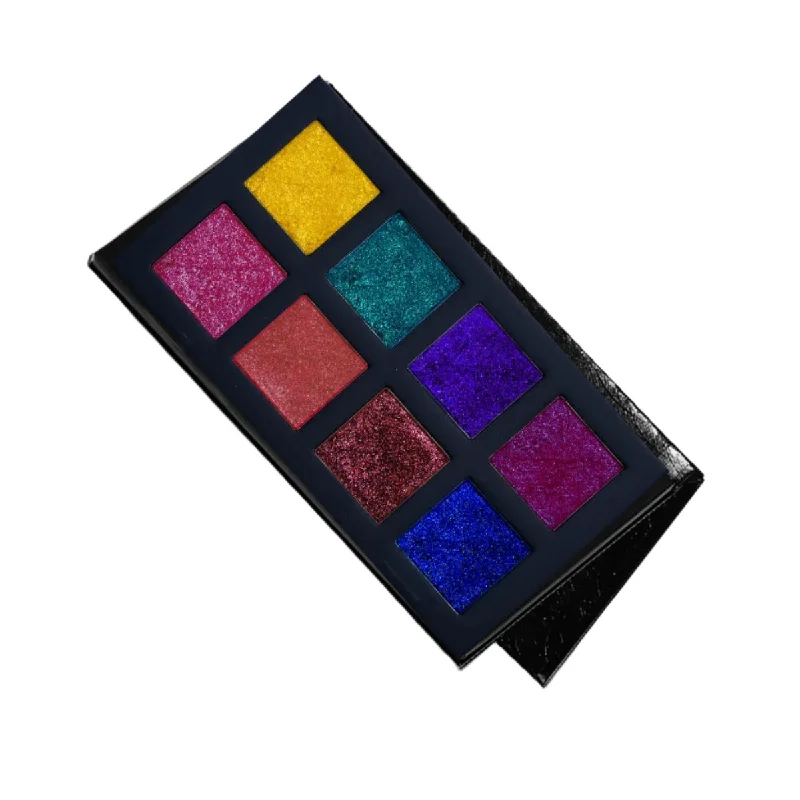 Eye shadow strong color payoff-Cozzette The Crystal Cream Eyeshadow Palette Phase 2