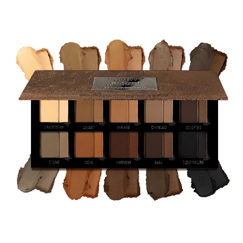 Eye shadow for travel makeup-Danessa Myricks Beauty Groundwork Palette Defining Neutrals