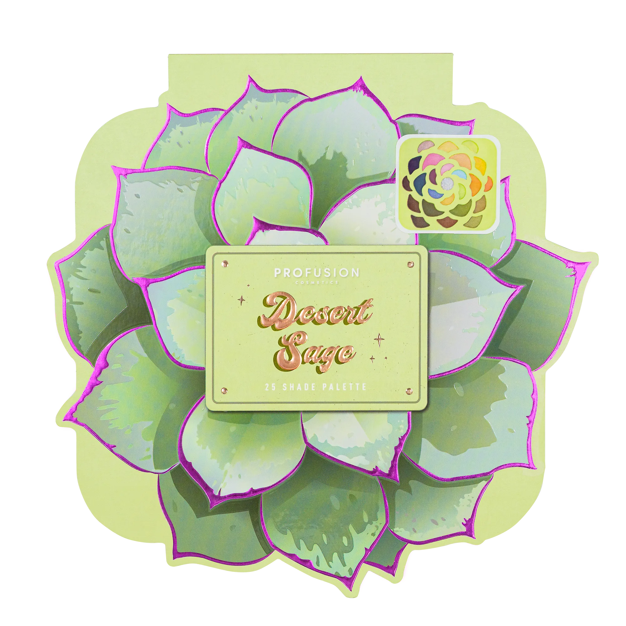 Eye shadow with earthy shade design-Desert Sage | 25-Shade Palette