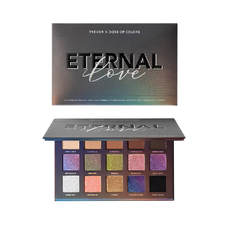 Eye shadow with dewy finish-Dose of Colors Trevor Eternal Love Eyeshadow Palette