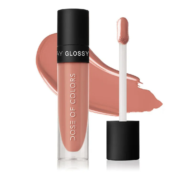 Lightweight lipstick with durability-Dose of Colors Stay Glossy Lip Gloss