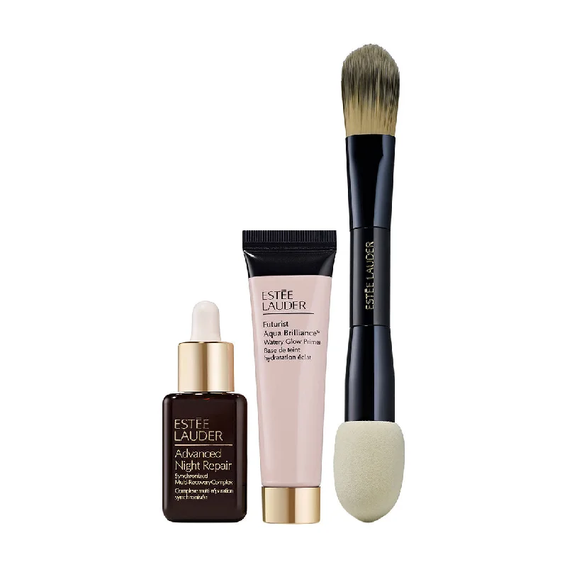 Liquid foundation with non-sticky finish-24 Hour Power Double Wear Foundation Kit