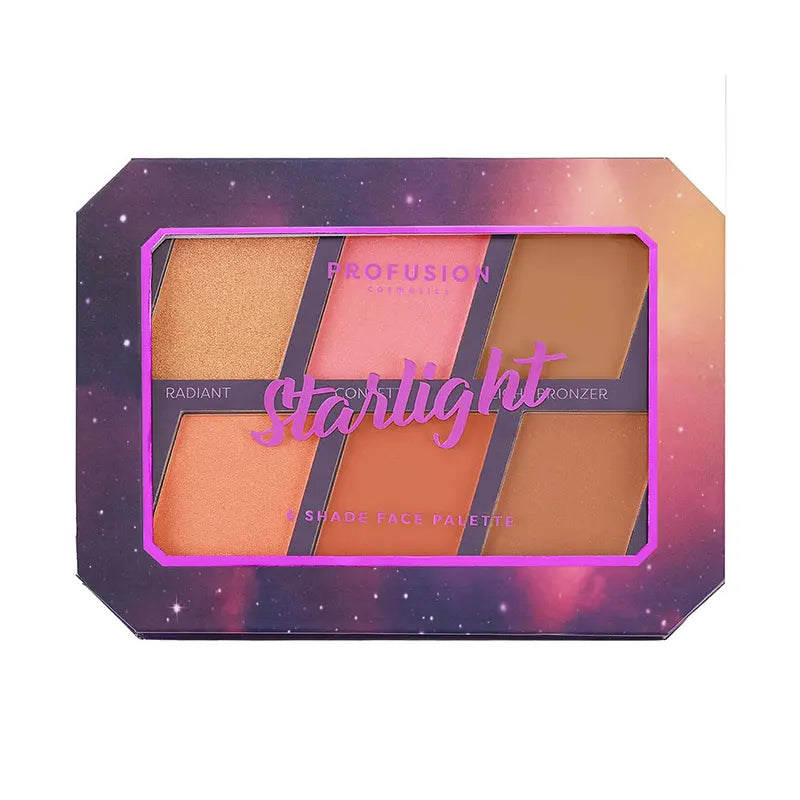 Eye shadow with blendable formula-Euphoric Glam | Starlight Face Palette