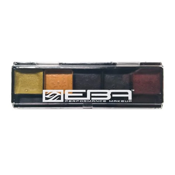 Eye shadow with faint glitter-European Body Art Encore Slim Palette - Bruise