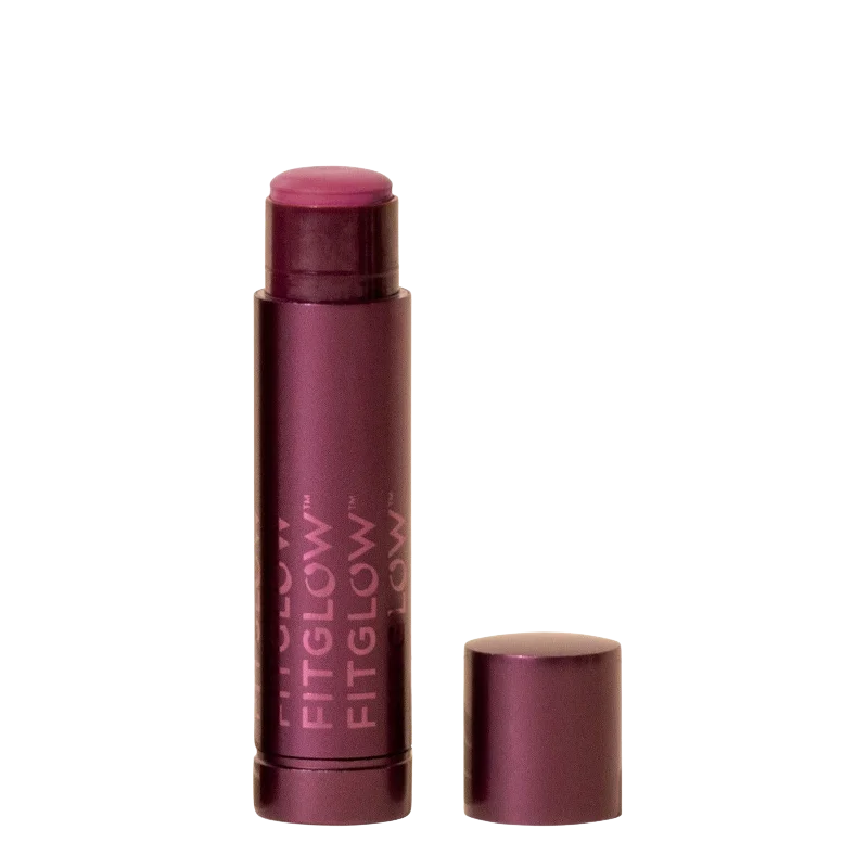 Hydrating lipstick with gloss-Fitglow Beauty Collagen Lipstick + Cheek Balm