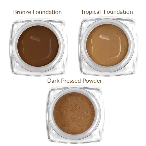 Liquid foundation for dark skin-Foundation Sample Kit: Dark Brown Tones