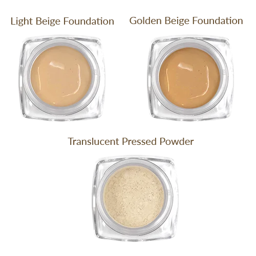 Liquid foundation with hydrating formula-Foundation Sample Kit: Fair Tones