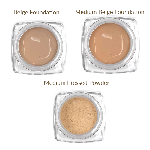 Liquid foundation for normal skin-Foundation Sample Kit: Medium Tones