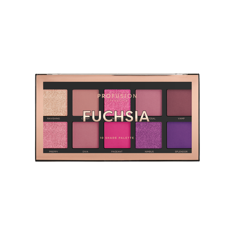 Eye shadow durable matte hue-Fuchsia 10 shade palette