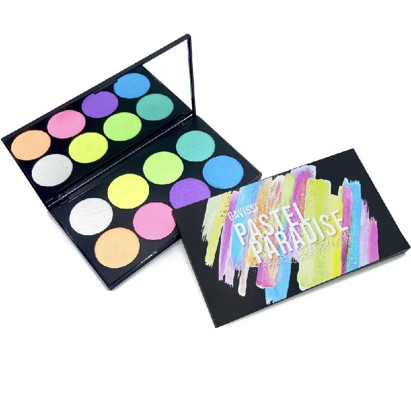 Eye shadow lightweight wear-Gavissi Pastel Paradise UV Paint Palette