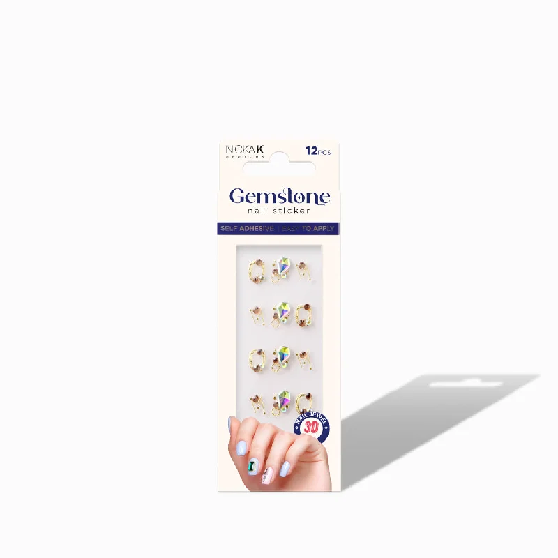 Nail Polish graduation nails-Gemstone Nail Stickers