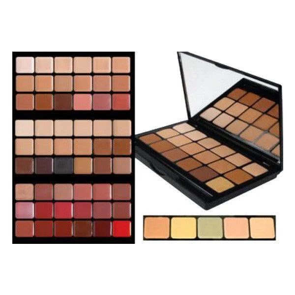 Eye shadow with oil-free formula-Graftobian HD Glamour Creme Super Palette PRO PAK