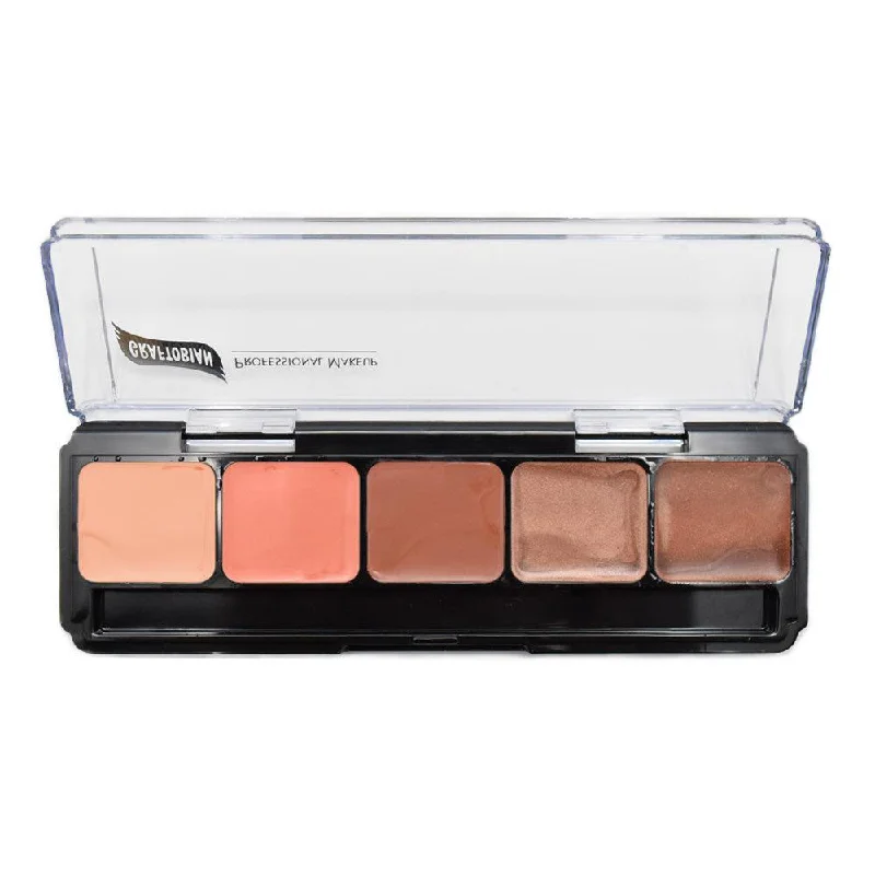 Eye shadow for travel kits-Graftobian High Definition Nude Lip Color Palette