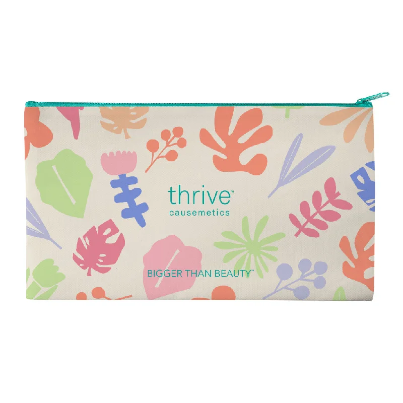 Cosmetic bag for gym storage-Grow Through What You Go Through Makeup Bag