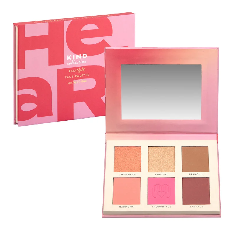 Eye shadow for portable glamour palette-Heartfelt Face Palette