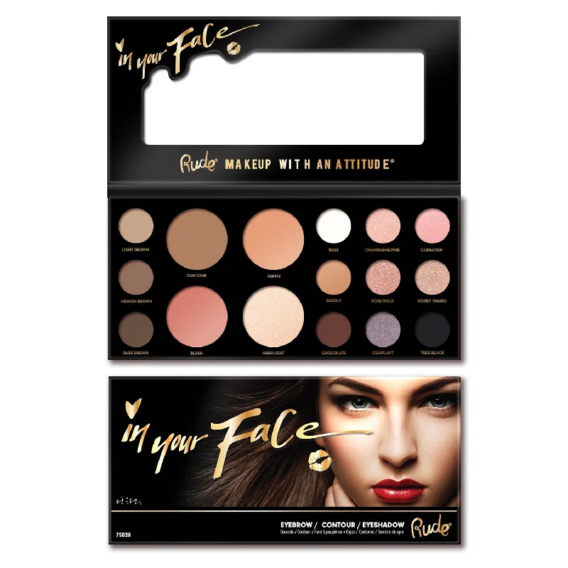 Eye shadow for subtle glamour-In Your Face 3-in-1 Palette