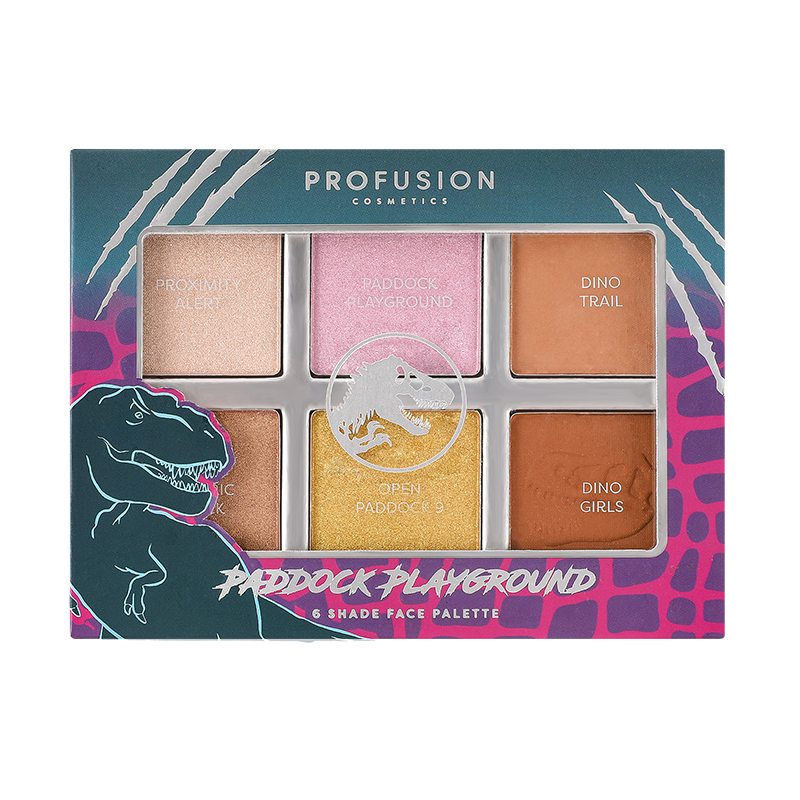 Eye shadow with creamy texture-Jurassic World | Paddock Playground Face Palette