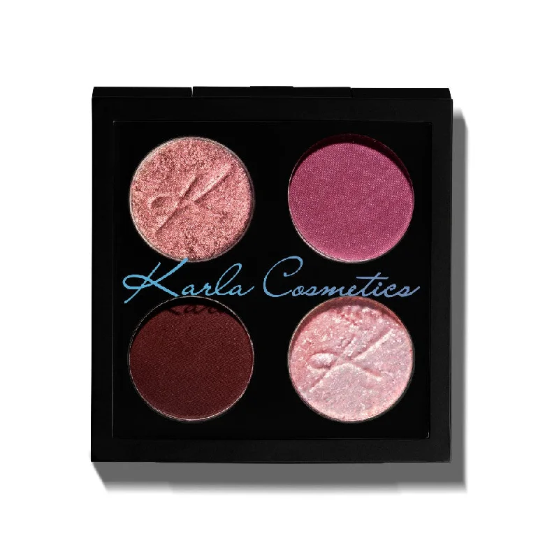 Eye shadow for modern style-Karla Cosmetics Romance Quad Eyeshadow Palette