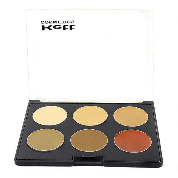 Eye shadow with non-sticky finish-Kett Fixx Creme Pro Palette Olive Series