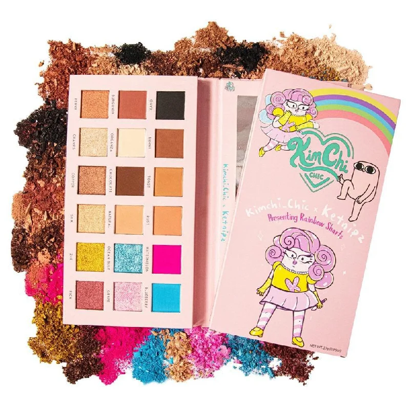 Eye shadow durable matte-KimChi Chic Beauty Rainbow Sharts Eyeshadow Palette