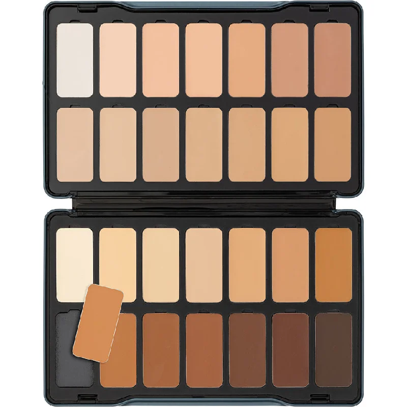 Liquid foundation with sweat-resistant formula-Kryolan 28 Color Digital Complexion Cream Foundation Palette