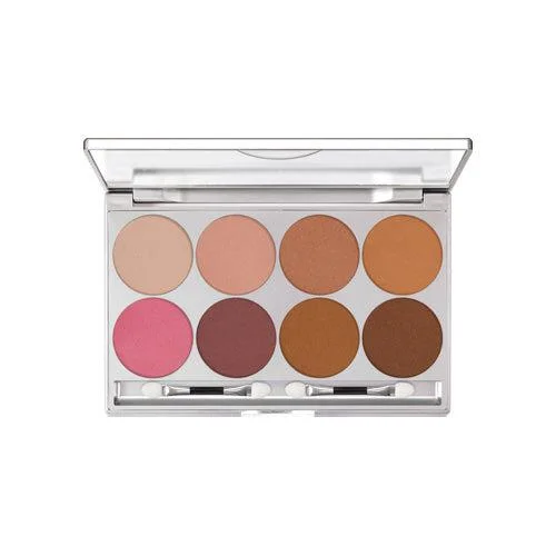 Eye shadow with smooth application-Kryolan Glamour Glow 8 Color Palette Bridal