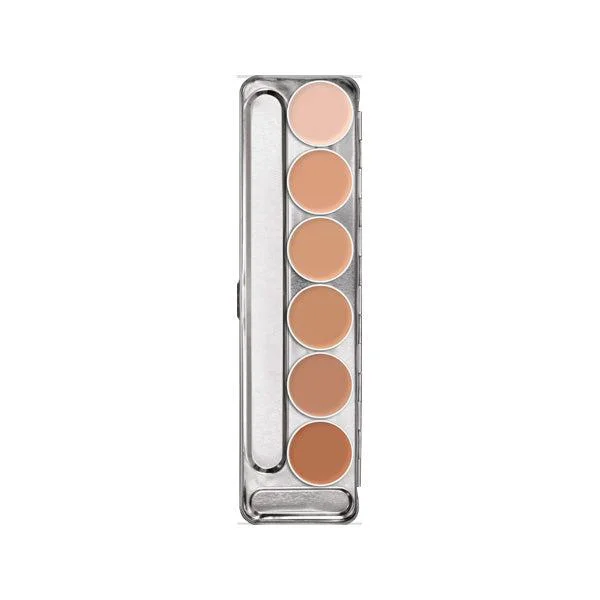 Eye shadow for soft shades-Kryolan Supracolor Palette 6 Color