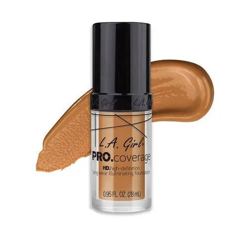 Liquid foundation for warm weather-LA Girl HD Pro Coverage Long Wear Illuminating Foundation 647 Warm Beige 28ml