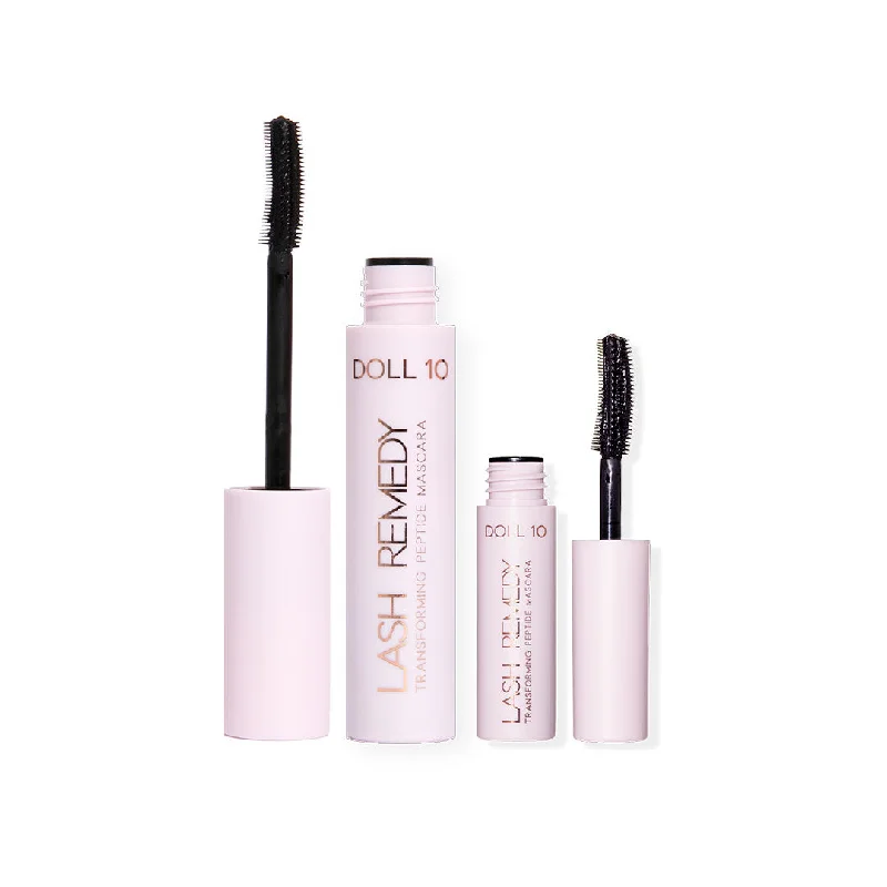 Mascara for everyday beauty-Lash Remedy Transforming Peptide Mascara Full and Travel Size Duo