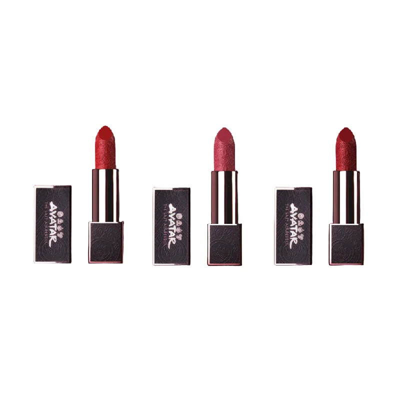 Best lipstick for bright reds-Lethal Cosmetics Avatar The Last Airbender Team Azula Lipstick Bundle