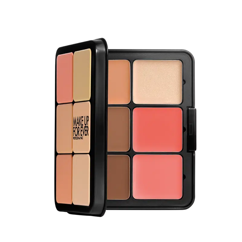 Eye shadow with long-lasting formula-Make Up For Ever HD Skin All In One Palette